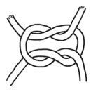 Knotendiagramm: Kreuzknoten